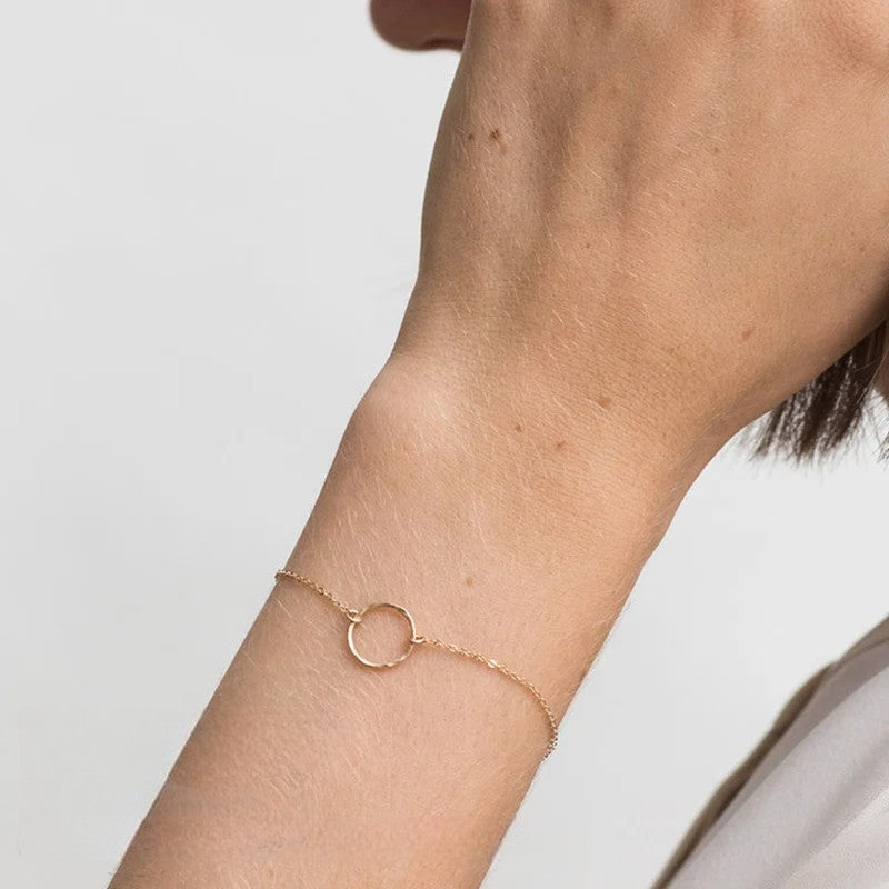 Minimalist Ring & Chain Bracelet