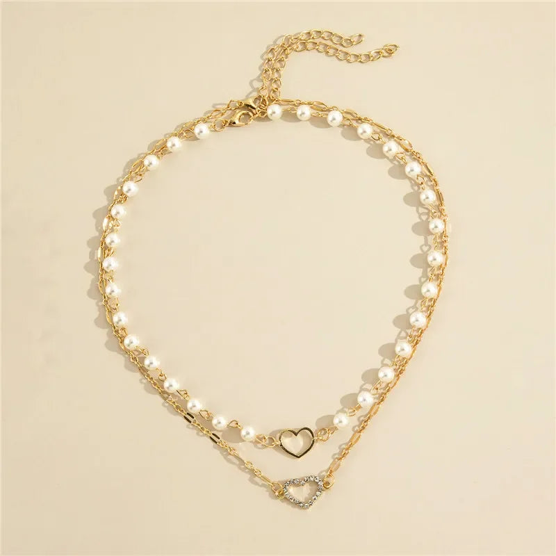 Double Heart Elegance Necklace