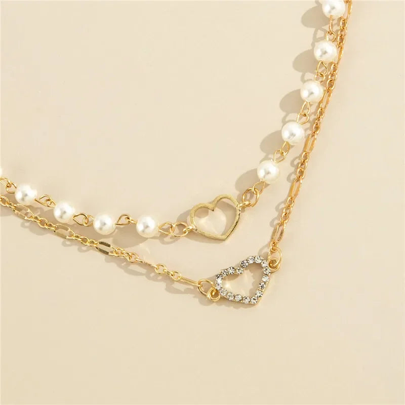 Double Heart Elegance Necklace