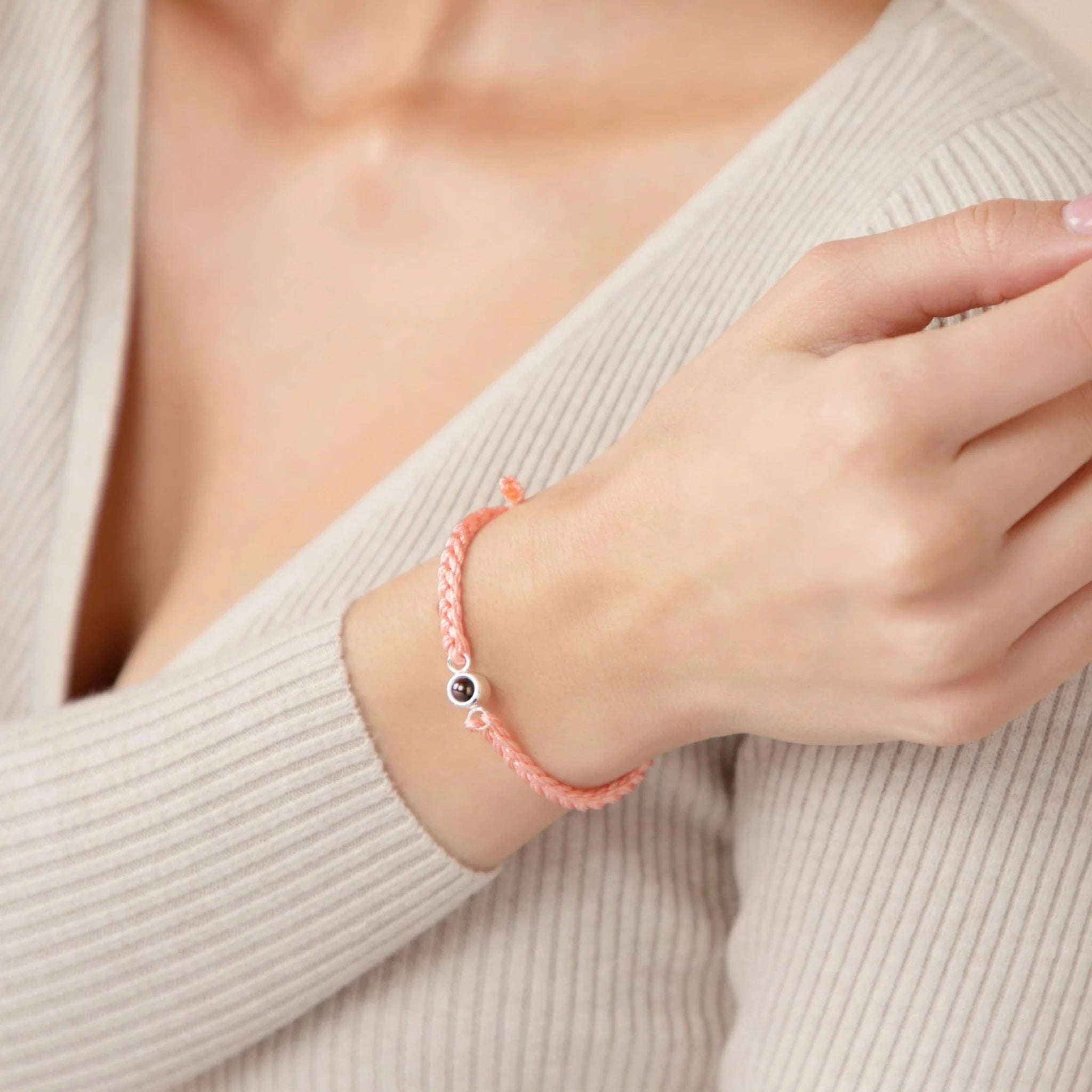 Braided Photo Bracelet