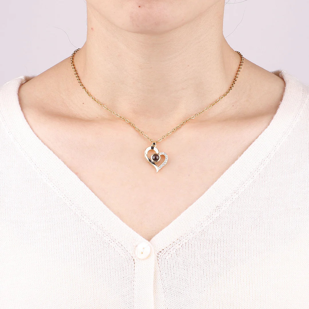 HeartBeam Photo Necklace